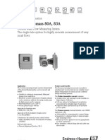 EndressPromass80A-83ADataSheet