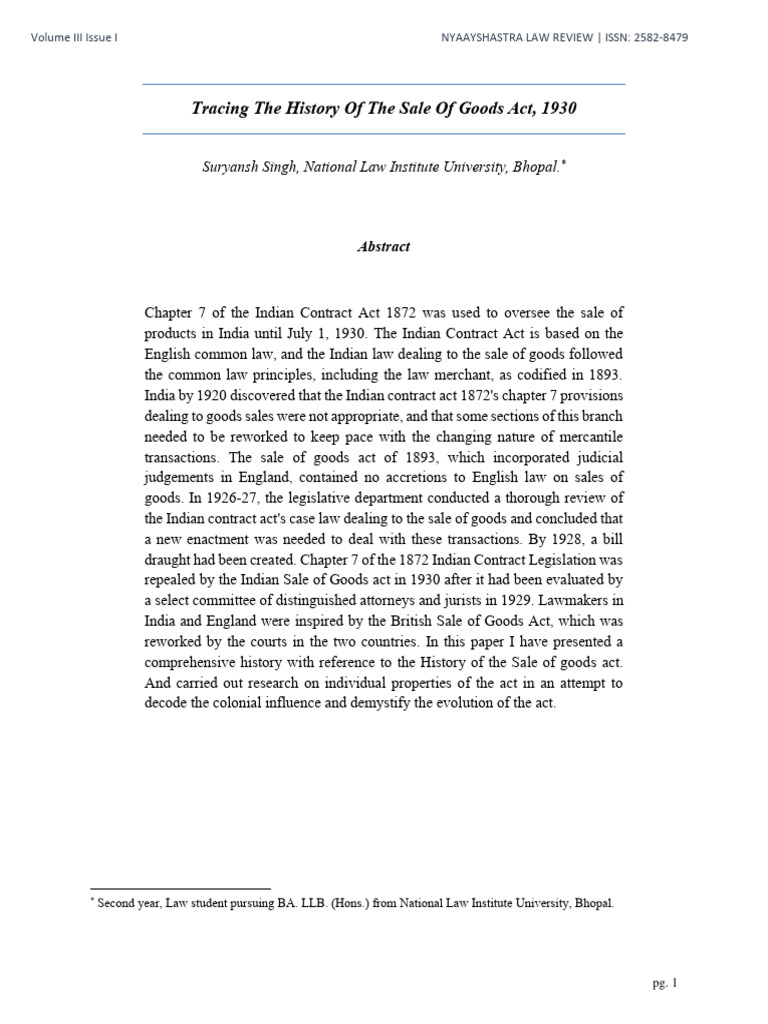 SALES OF GOODS ACT 1930 QUESTIONS AND ANSWERS PDF DOWNLOAD INDIA visual data 3