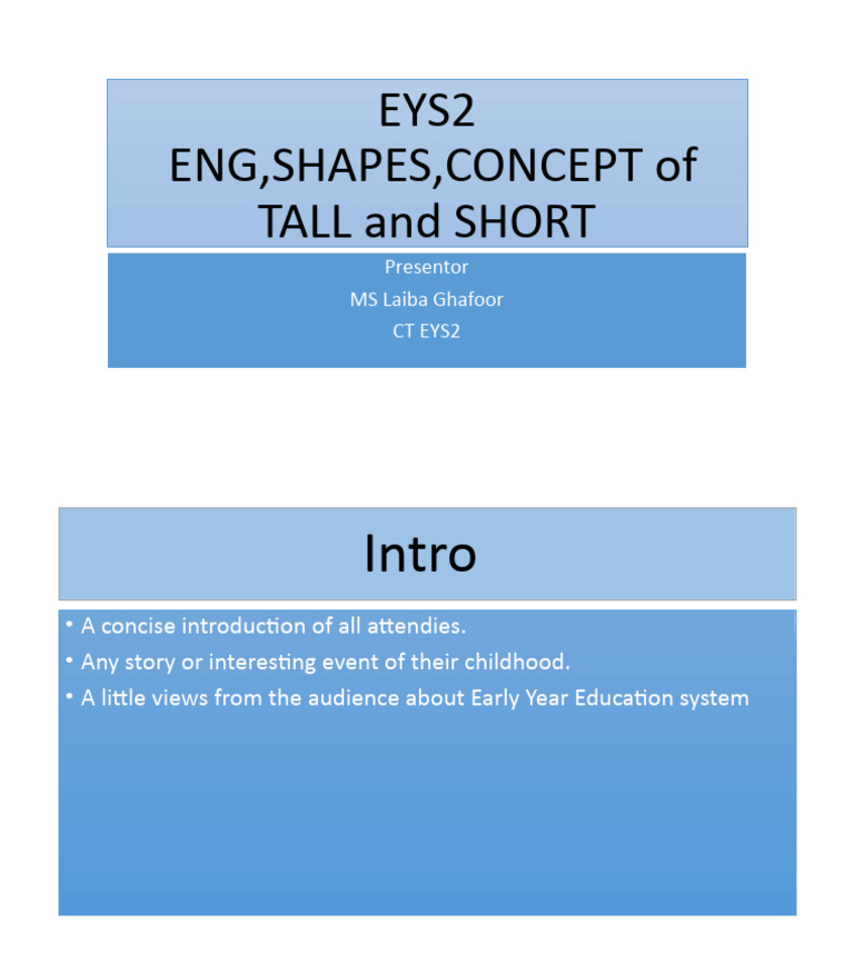 EYS2 ppt | PDF