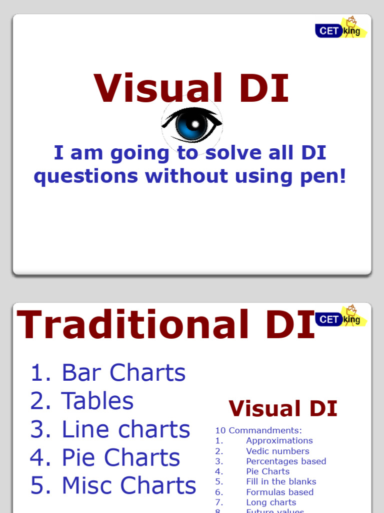 Cetking CAT Visual DI Without Pen Full Handout | PDF | Government ...