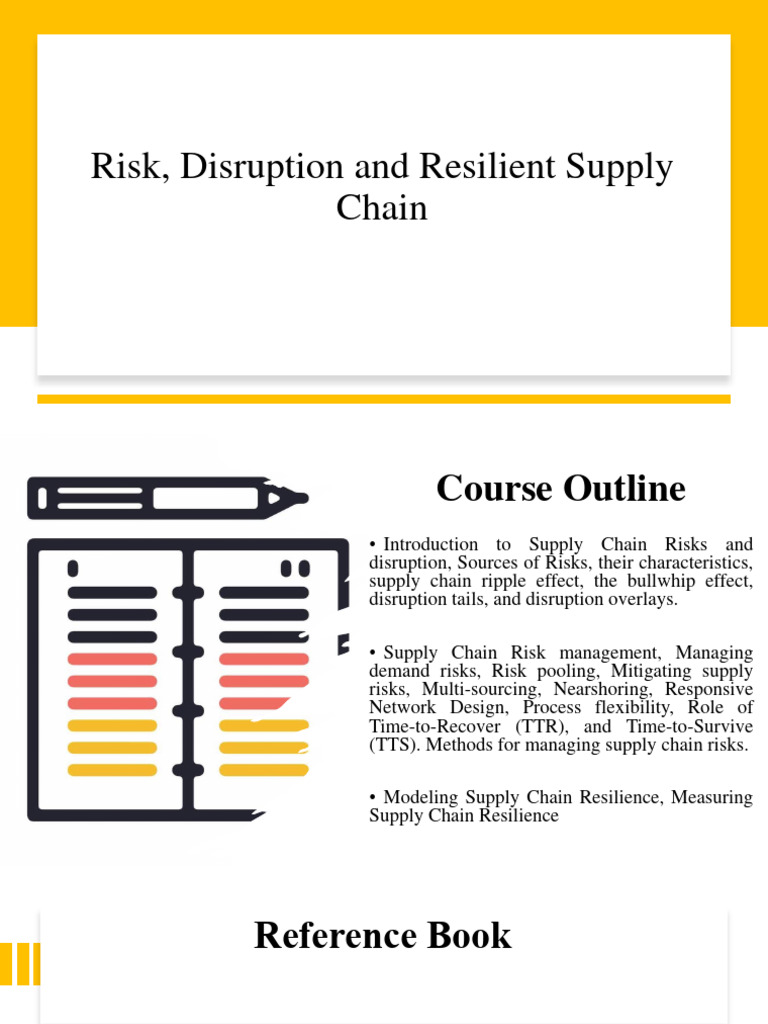 PPT1 | PDF | Supply Chain | Risk