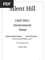 Download Silent Hill Unit 2 Essay by Oliver Gadsby SN75407507 doc pdf