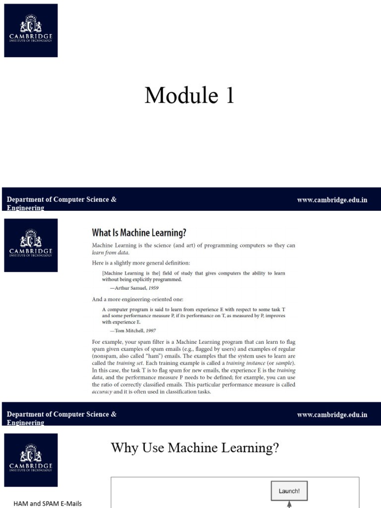 Module 1 | PDF | Machine Learning | Dependent And Independent Variables