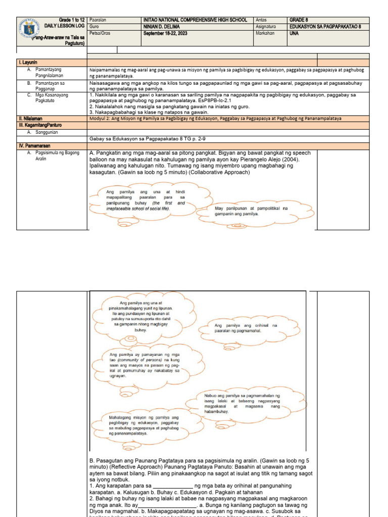 Esp 8 Q1 Modyol 2 | PDF