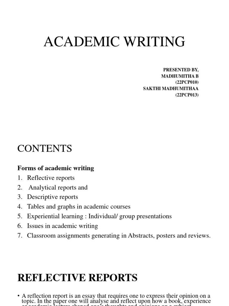 Forms of Academic Writing Explained | PDF | Abstract (Summary) | Essays