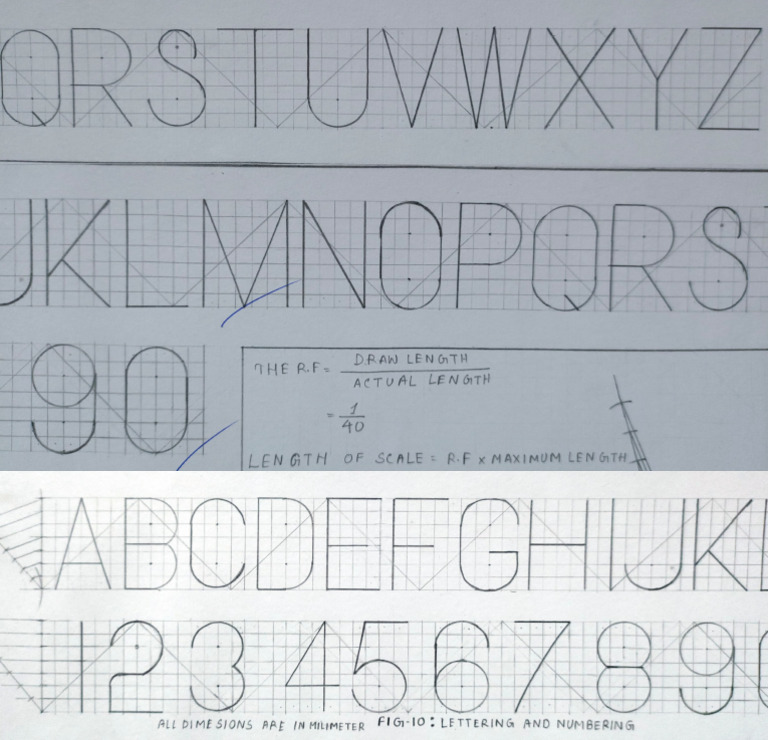 EG Sheet 01 Lettring, Lines, Scales and Dimension System | PDF