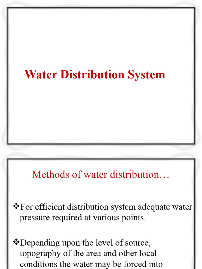 Waterdistributionsystem 120411061916 Phpapp01 | PDF