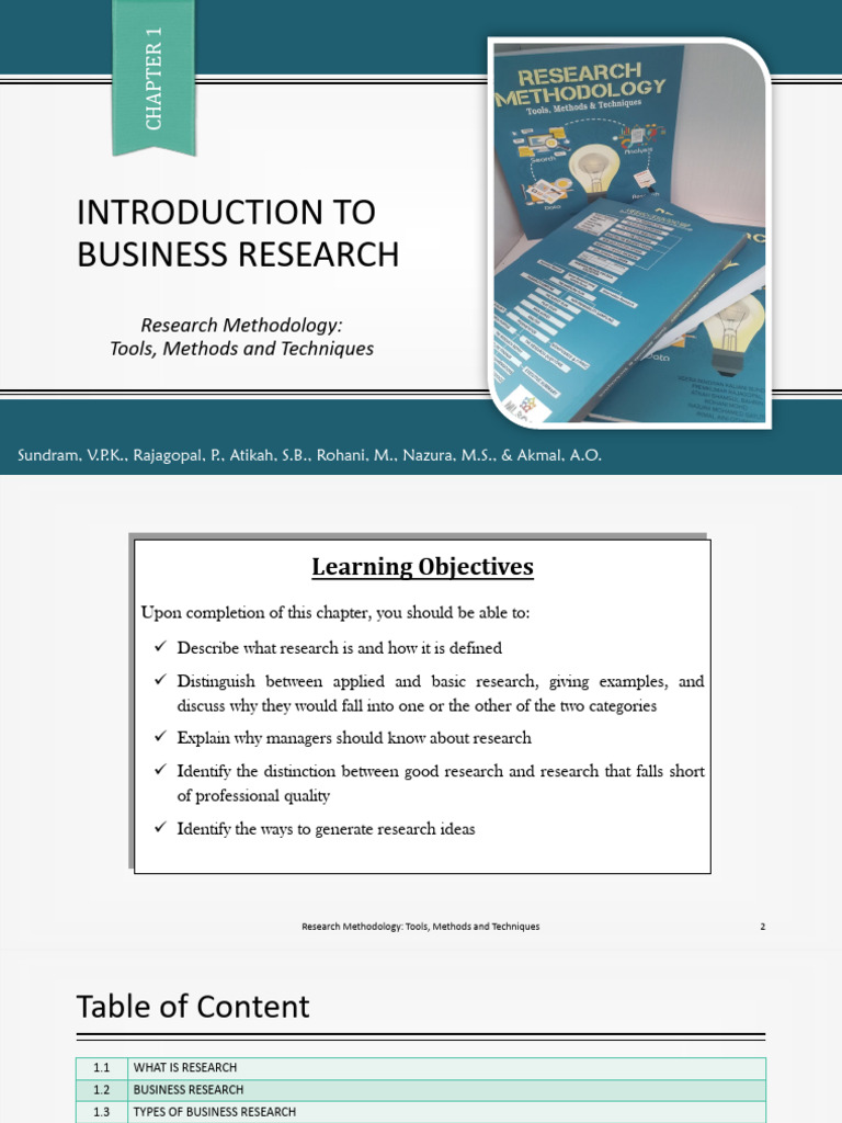Business Research Methodology Overview | PDF | Methodology ...