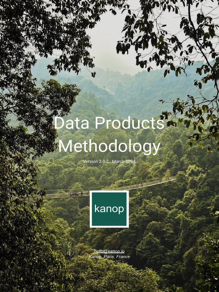 Kanop Data Products Methodology 2024 | PDF | Lidar | Forests