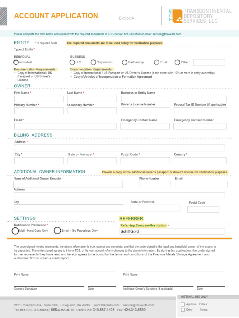 TDS Indemnity and Account Application | PDF | Indemnity | Arbitration