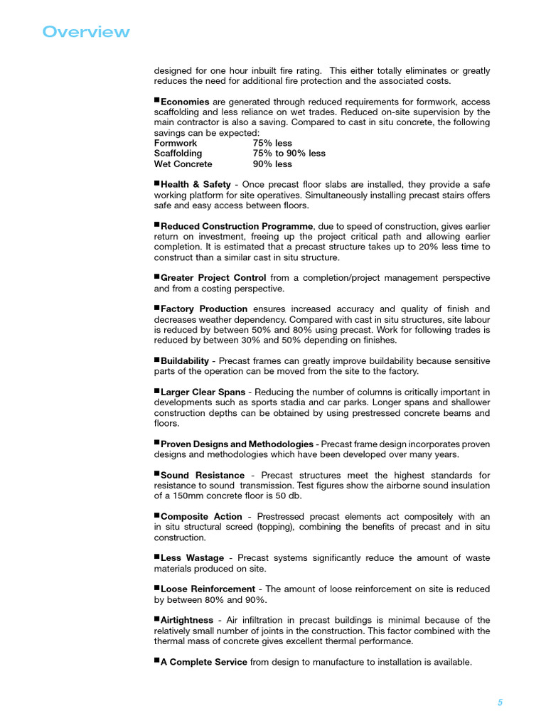 Benefits of Precast Frame Construction | PDF | Precast Concrete | Concrete
