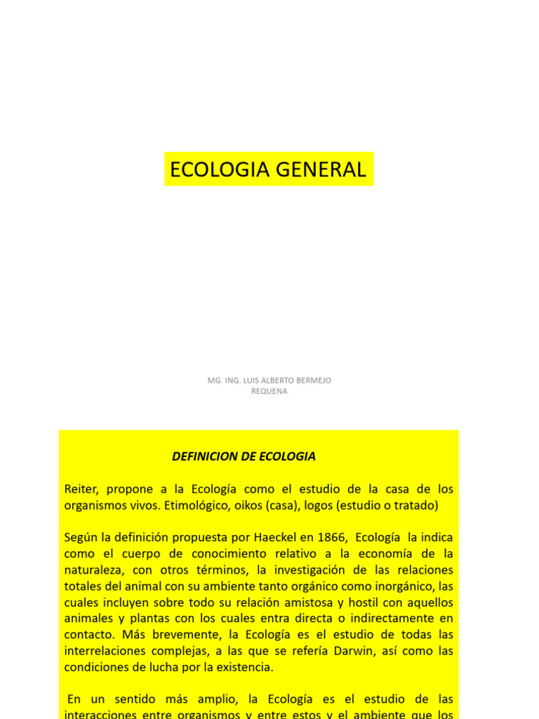 Introducción a la Ecología y Ecosistemas | PDF | Ecología | Suelo