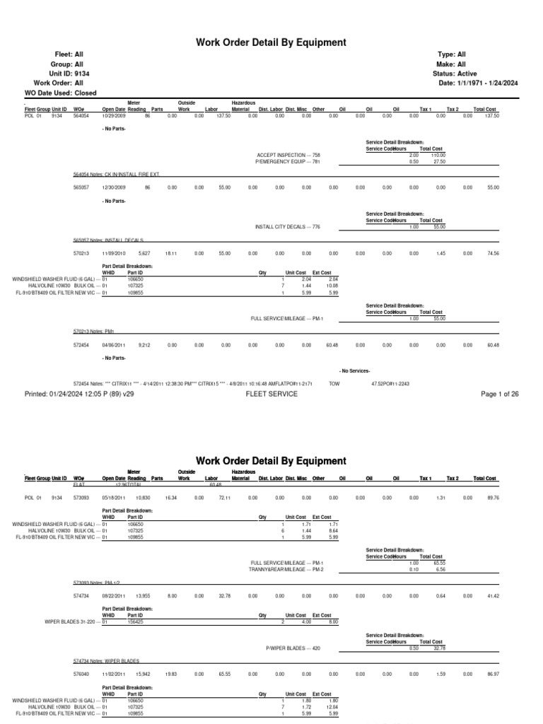 Maintenance Record Meaning