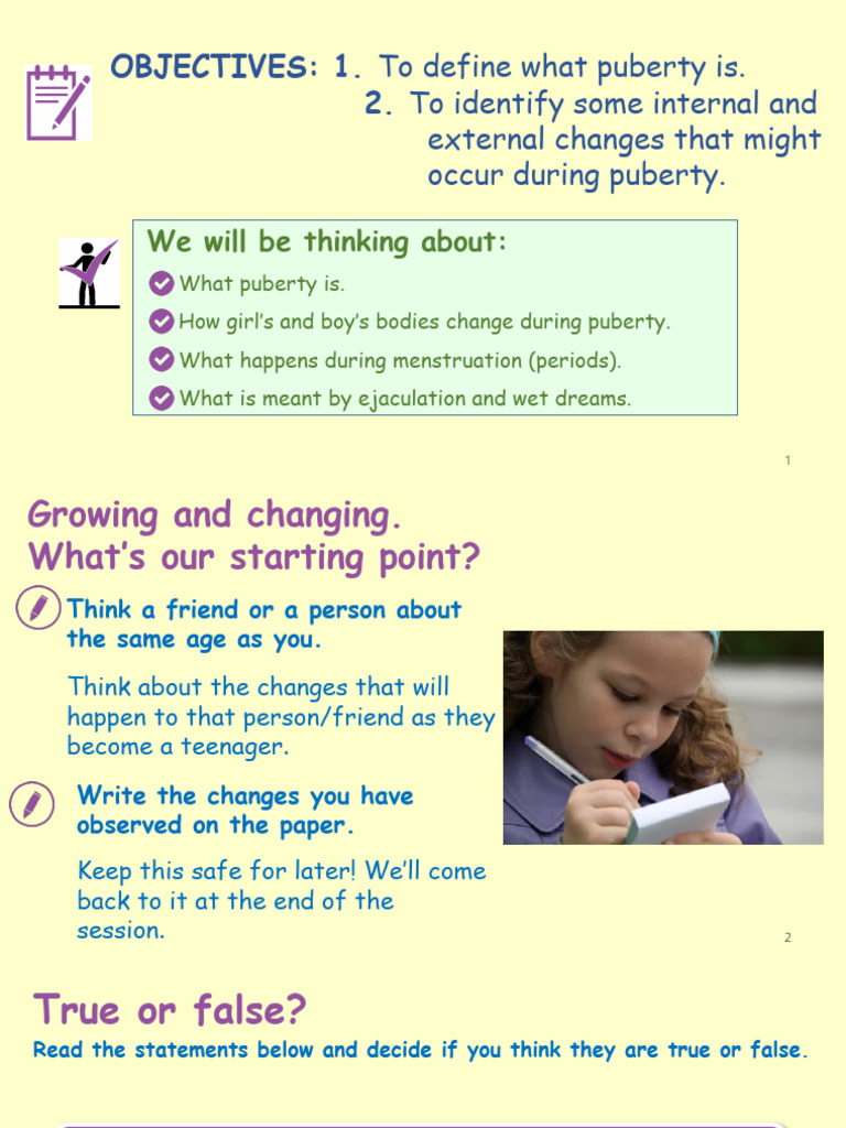Sex Education - Puberty and Body Changes | PDF | Puberty | Vagina