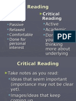 Reading Critically