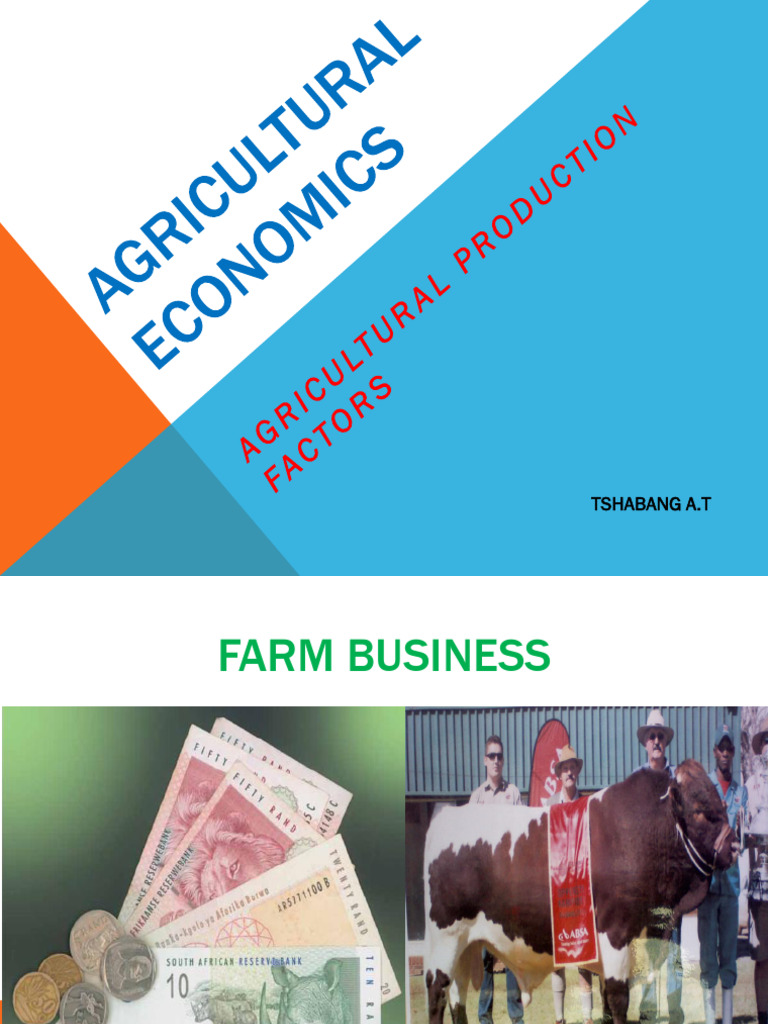 Factors of Agricultural Production | PDF | Labour Law | Employment