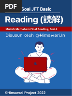 Latihan Soal JFT Basic A2 Reading | PDF