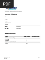 IA3 Ancient History Assessment Guide | PDF | Evidence | Inquiry
