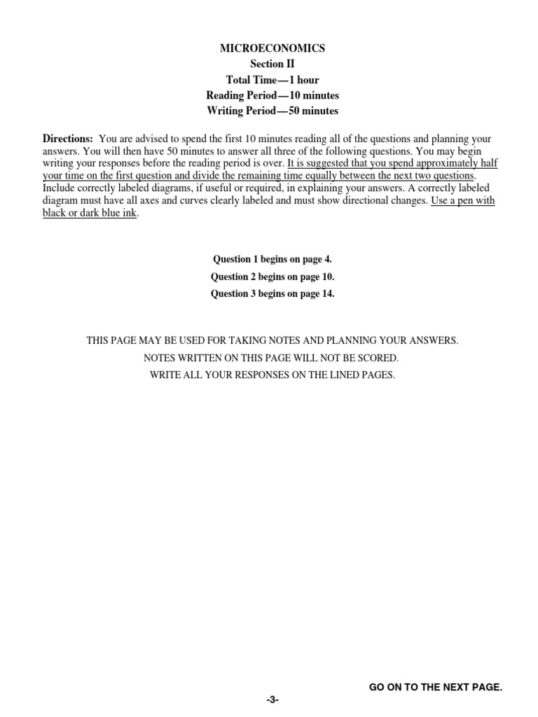 2019 AP Microeconomics Exam FRQs | PDF | Elasticity (Economics) | Demand