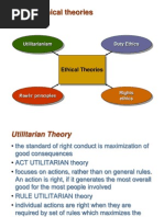Uses of Ethicsl Theories