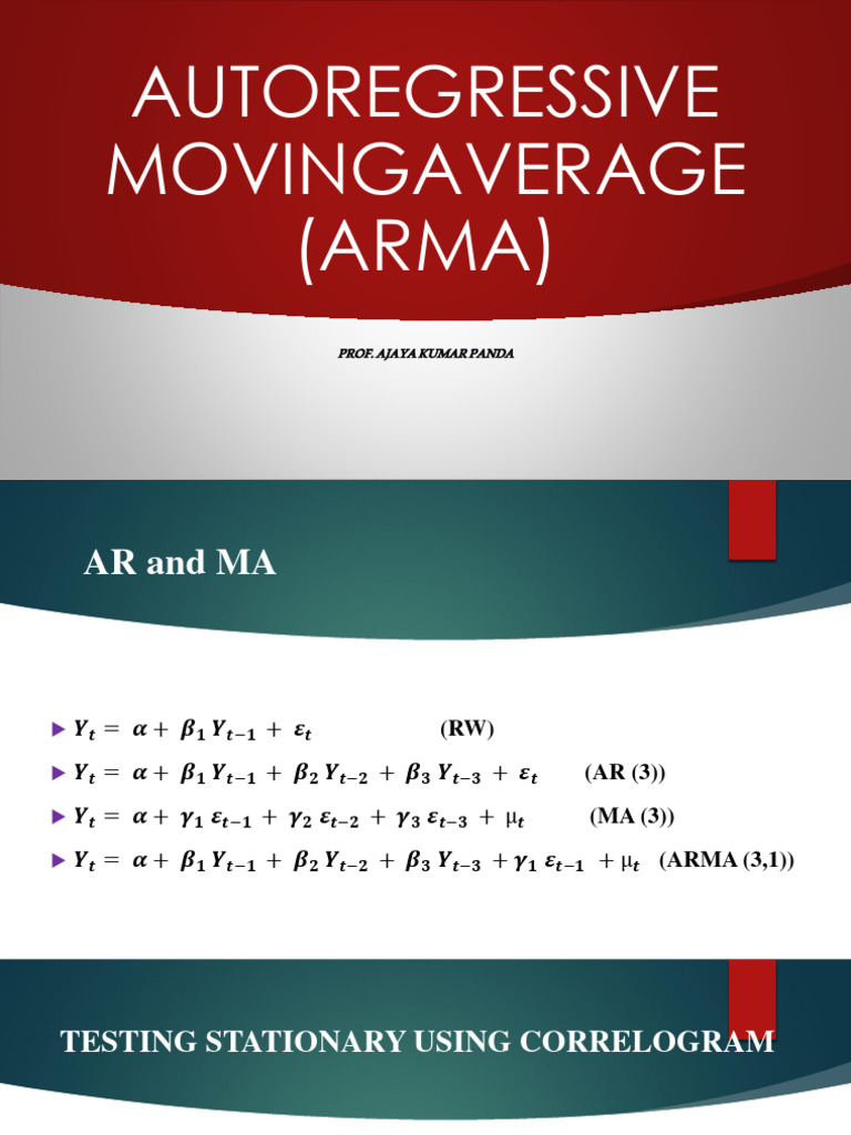 ARIMA | PDF | Stationary Process | Probability Theory