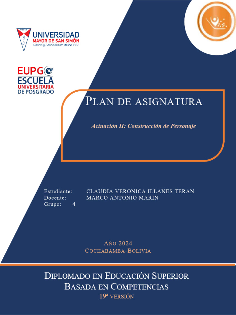Plan de Asignatura | PDF | Aprendizaje | Interino