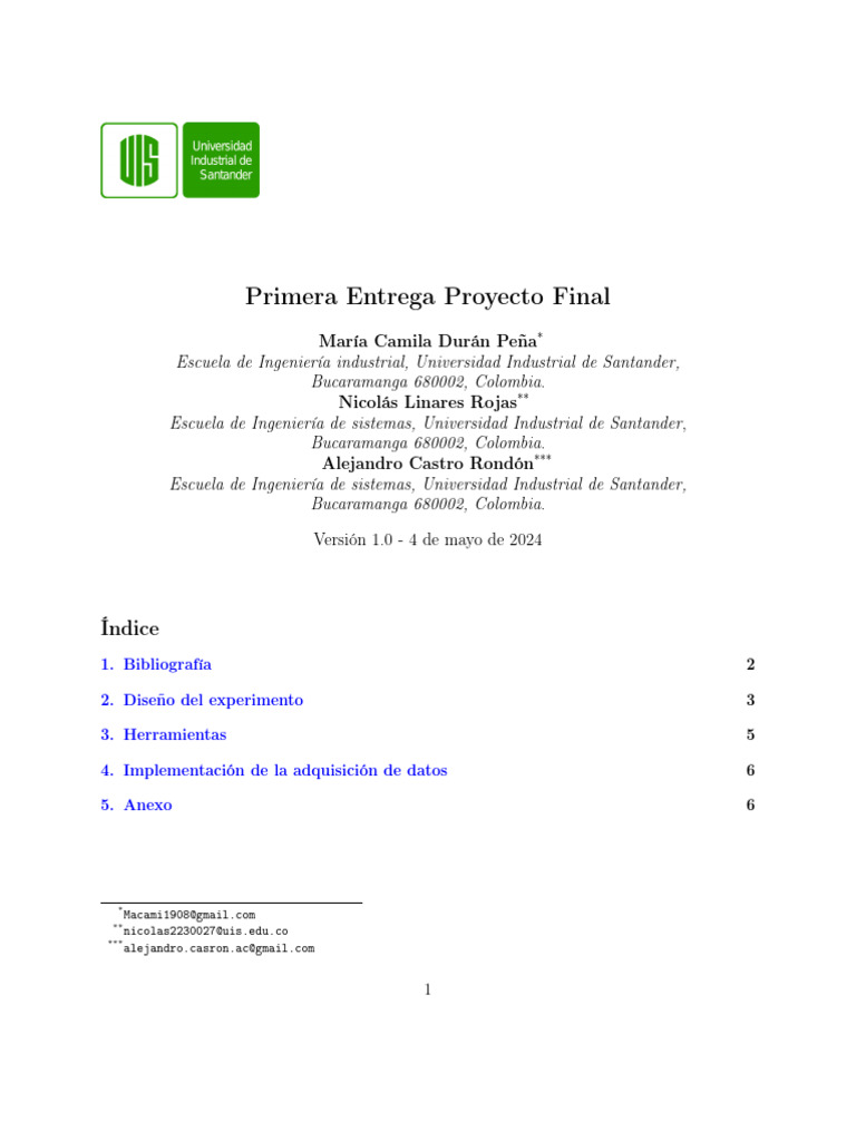 Primera Entrega Proyecto Final Física II | PDF | Red eléctrica ...