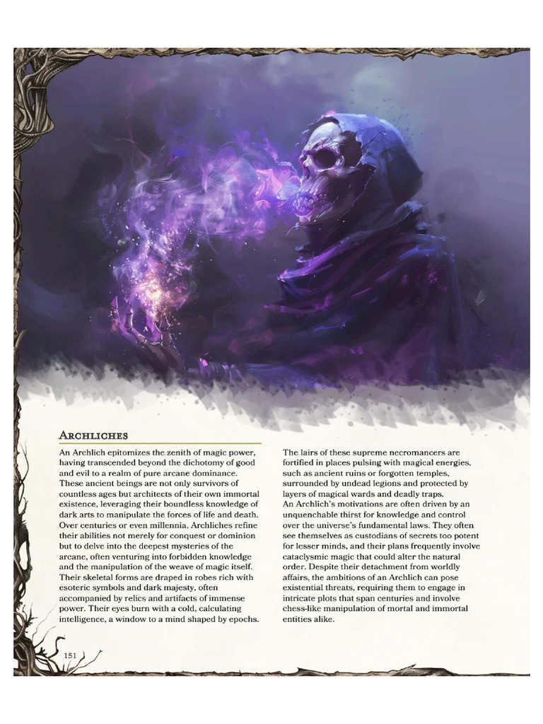 Archlich Are-You-Looking-To-Upscale-Acererak-For-A-Higher-Level-Toa | PDF