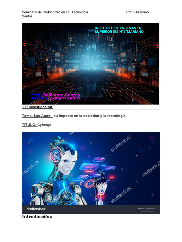 Seminario Cyborgs K | PDF | Cyborg | Mente