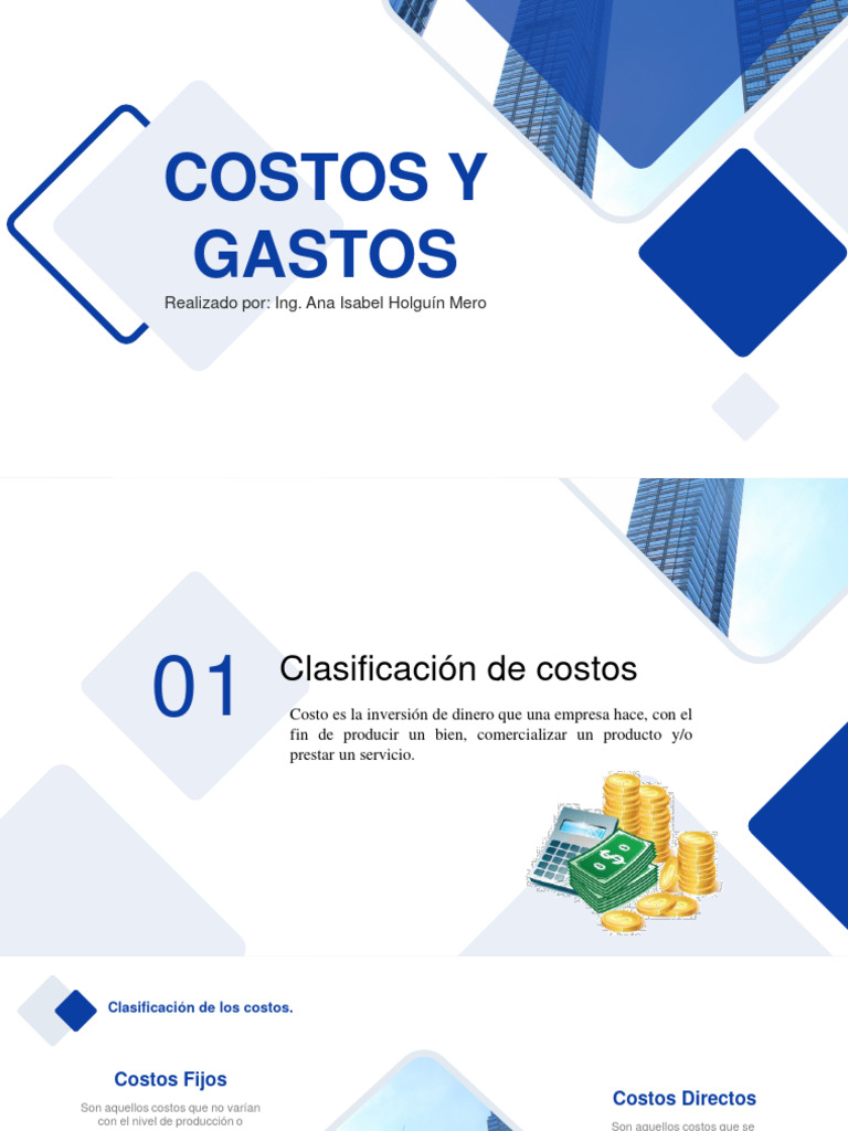 Clasificación de Costos y Gastos Empresariales | PDF | Costo | Business
