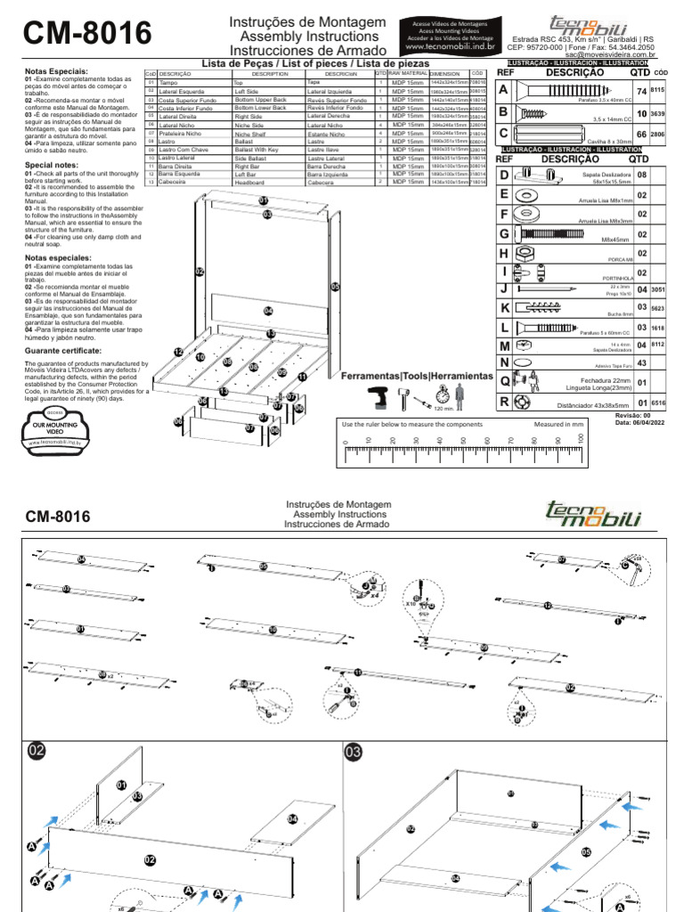 Assembly Instructions Instruções de Montagem Instrucciones de Armado | PDF