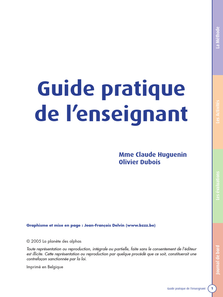 Guide pratique de l'enseignant | PDF | Pédagogie | Orthographie