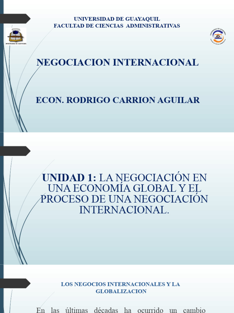 Los Negocios Internacionales y La Globalización | PDF | Negocios ...