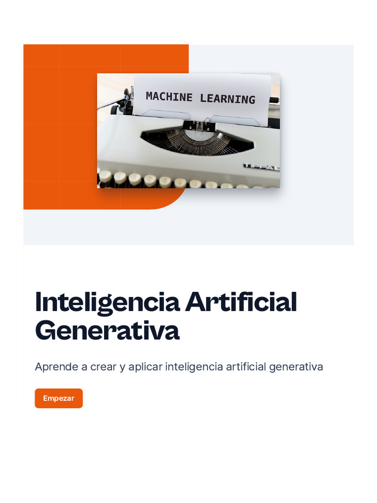 Curso de Inteligencia Artificial Generativa | PDF | Inteligencia ...
