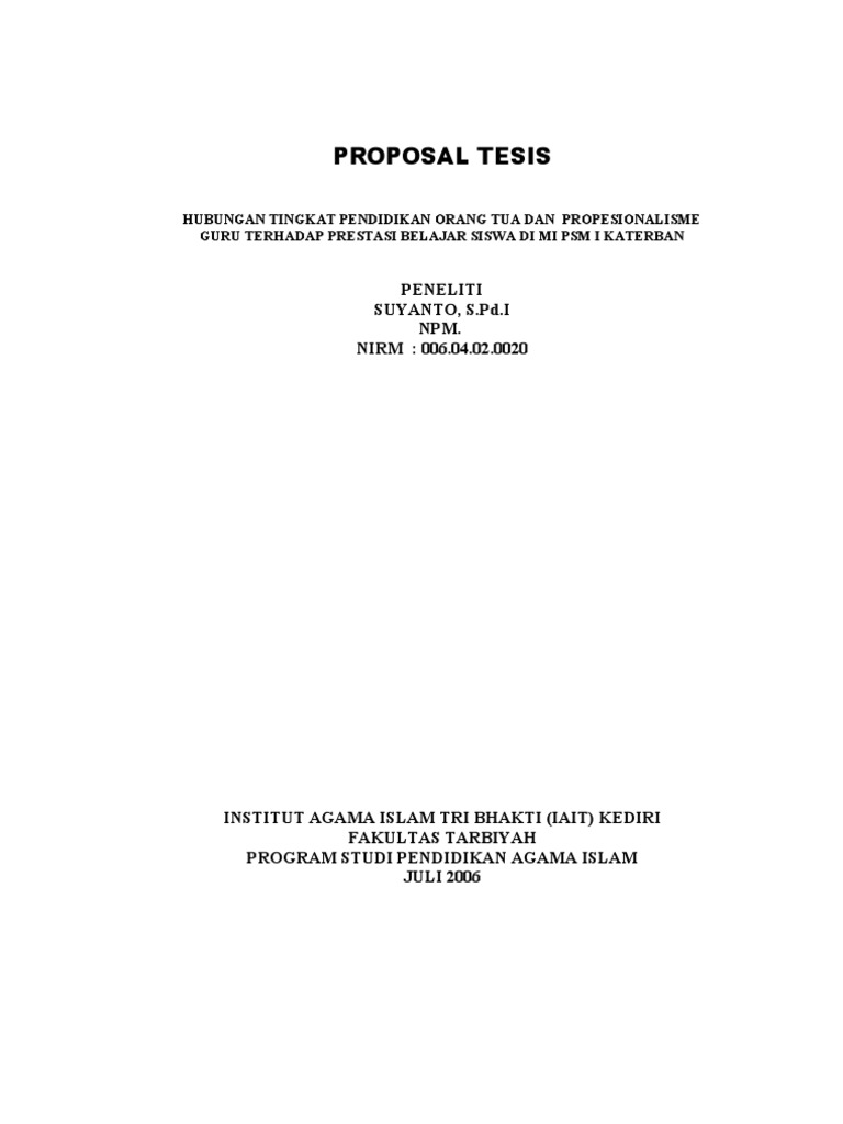 Proposal Tesis 1