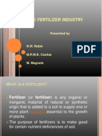 The Fertilizer Industry