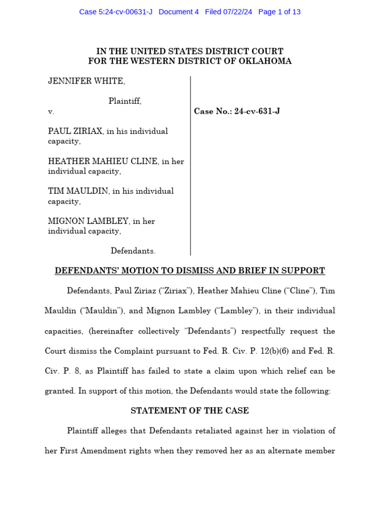 request-for-dismissal-of-lawsuit-against-the-state-election-board-pdf