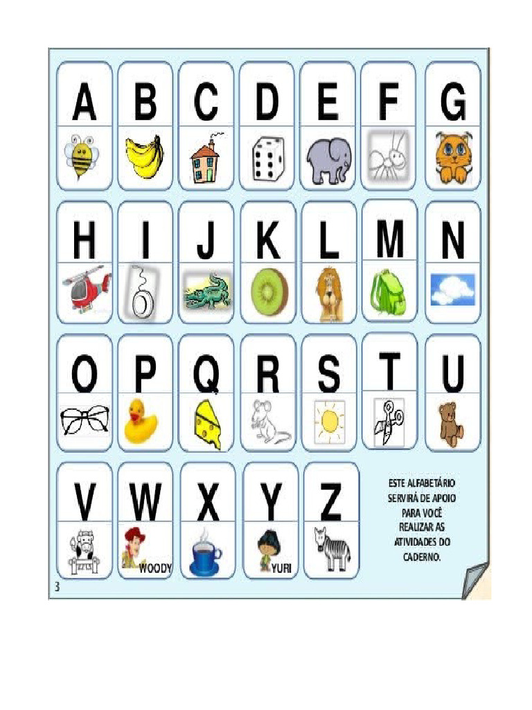 Alfabeto para o Caderno | PDF