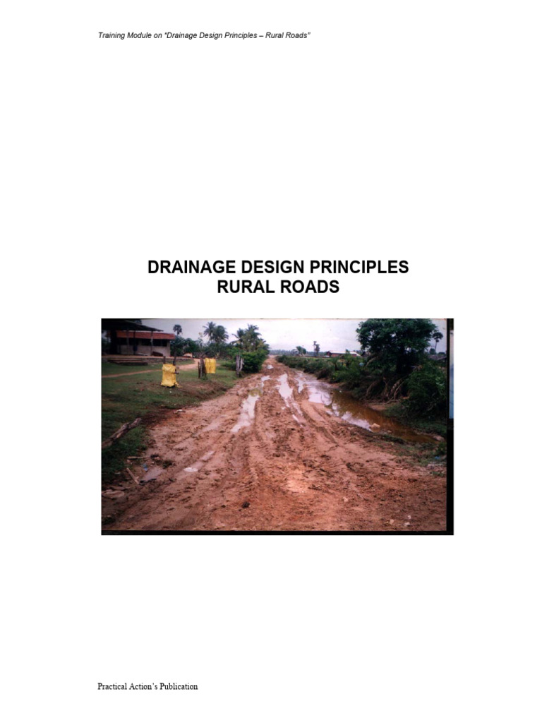 Drainage Designs - Rural Roadsl | PDF | Road | Surface Runoff
