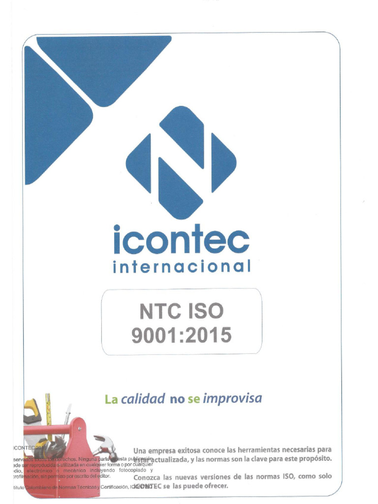 NTC Iso 9001-2015 | PDF