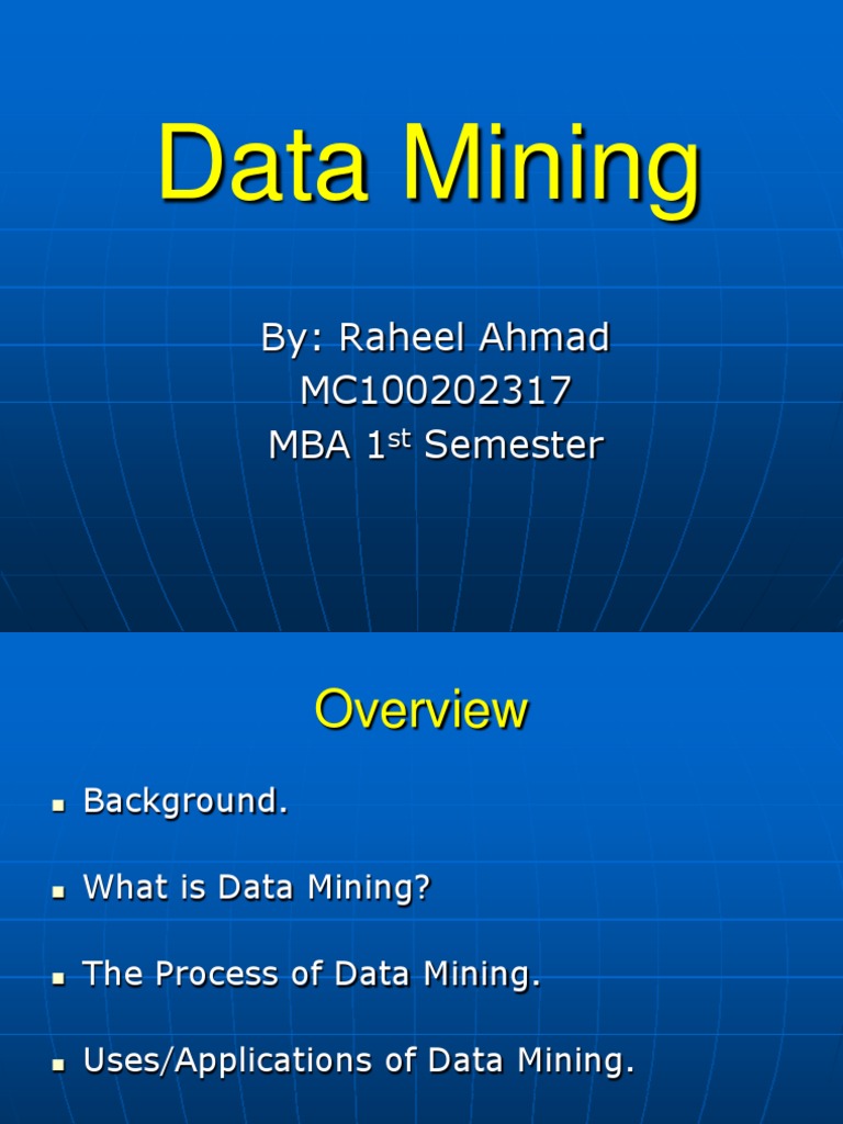 Understanding Data Mining Processes | PDF