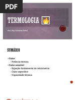 Fórmulas e Conceitos de Termologia | PDF | Temperatura | Calor