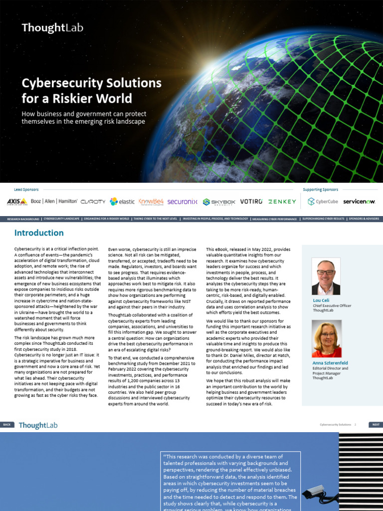 Cybersecurity Solutions For A Riskier World Ebook - FINAL 2 1 | PDF ...