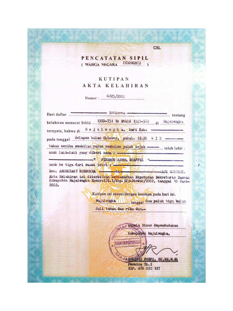 Syarat Pembuatan CV | PDF