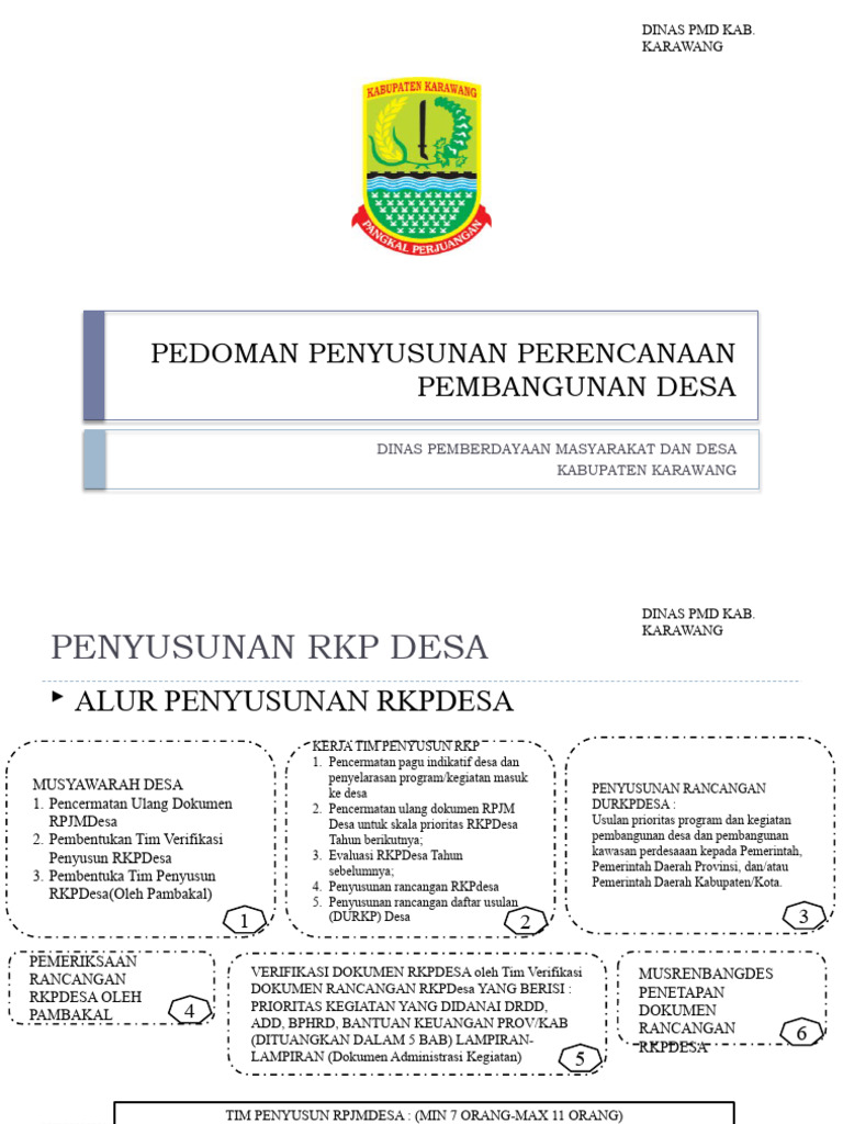 PEDOMAN PENYUSUNAN RKPDesa | PDF