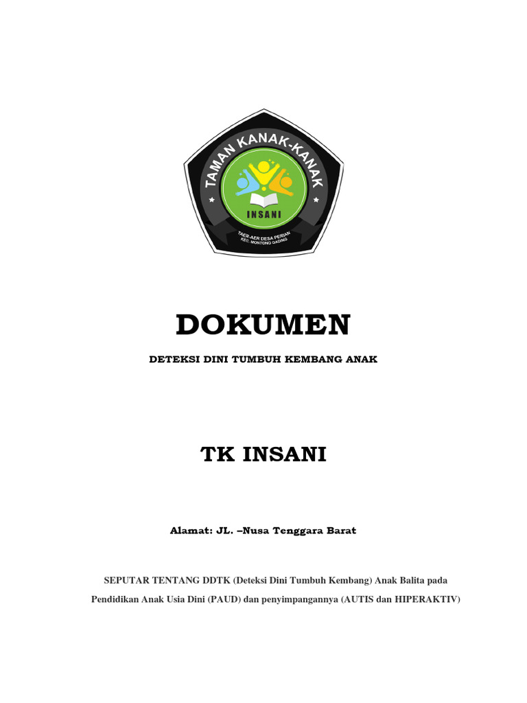 Deteksi Dini Tk Pdf