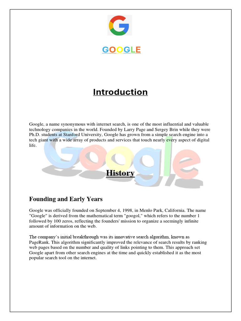 Case Study On Google Pdf Alphabet Inc Gmail