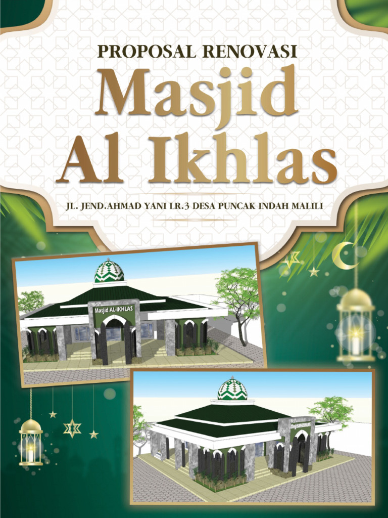 Proposal Renovasi Masjid Al Ikhlas | PDF | Agama & Spiritualitas
