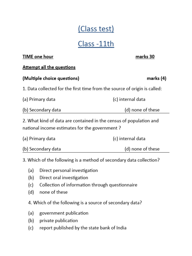 Eco Paper Class 11th 8 July | PDF