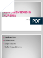 New Dimensions in Nursing: Paradigm Shifts in a Globalizing World